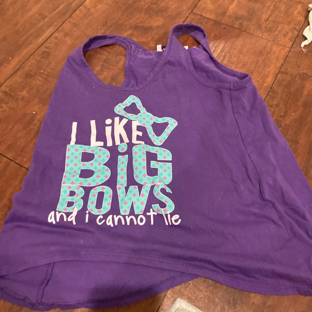 Purple “I like bows and I cannot lie” shirt
